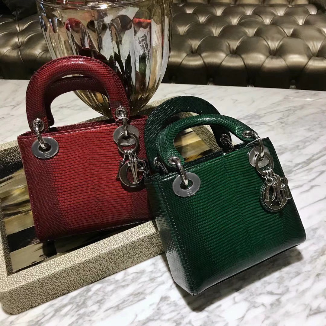 Dior 蜥蜴皮指定供应商印尼同厂皮料制作 100%正品还原版 老板娘推荐款 超值版