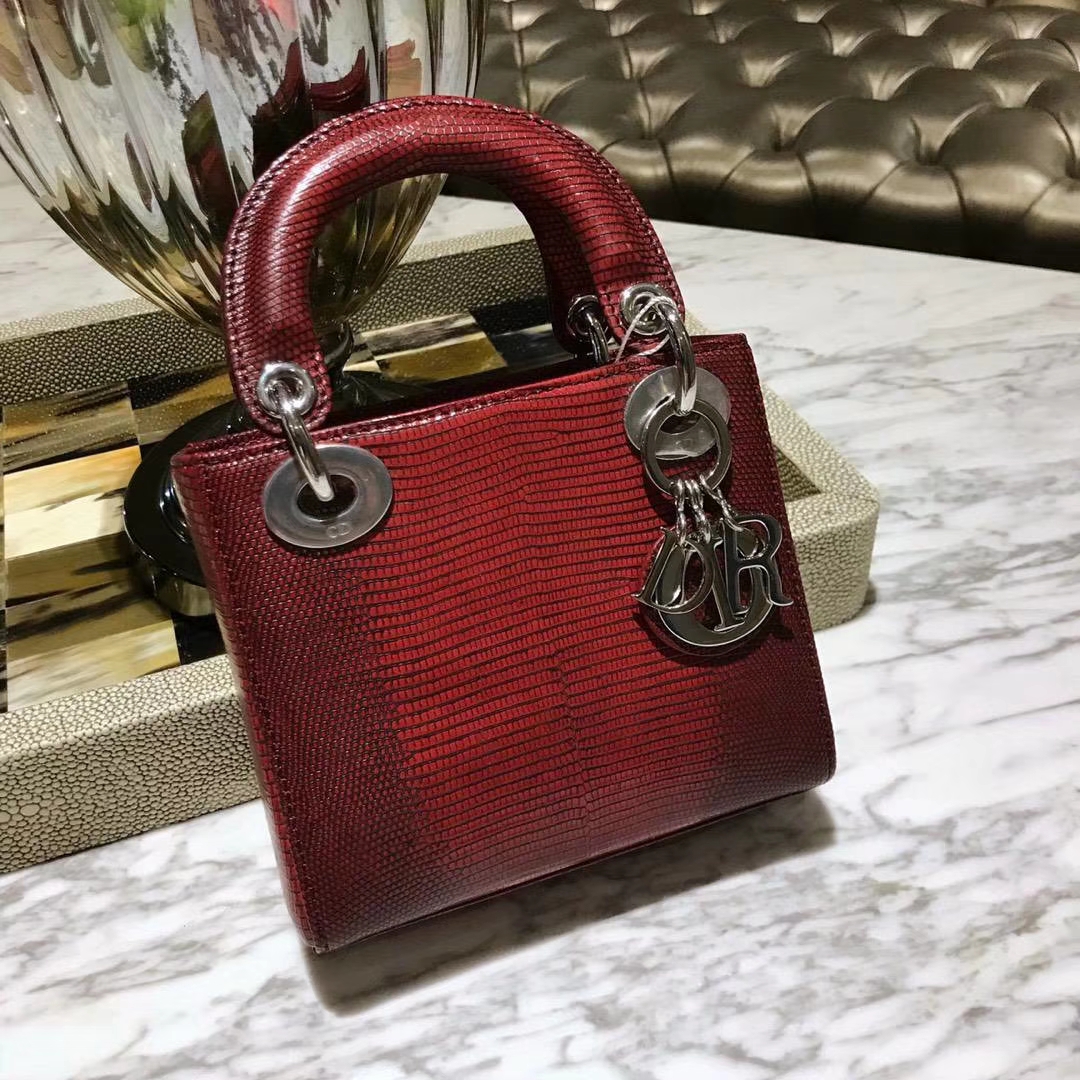 Dior 蜥蜴皮指定供应商印尼同厂皮料制作 100%正品还原版 老板娘推荐款 超值版