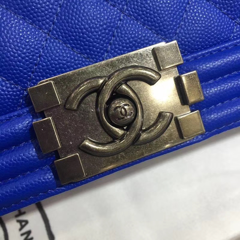 Chanel 香奈儿 Leboy 球纹 电光蓝 25cm 古银 现货