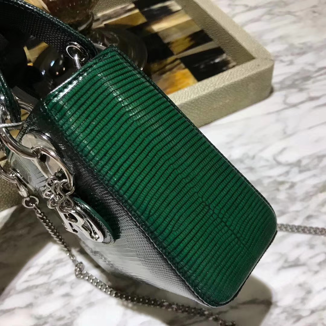 Dior 迪奥 戴妃包 Lady Dior 今年的潮流色 墨绿色 招财色