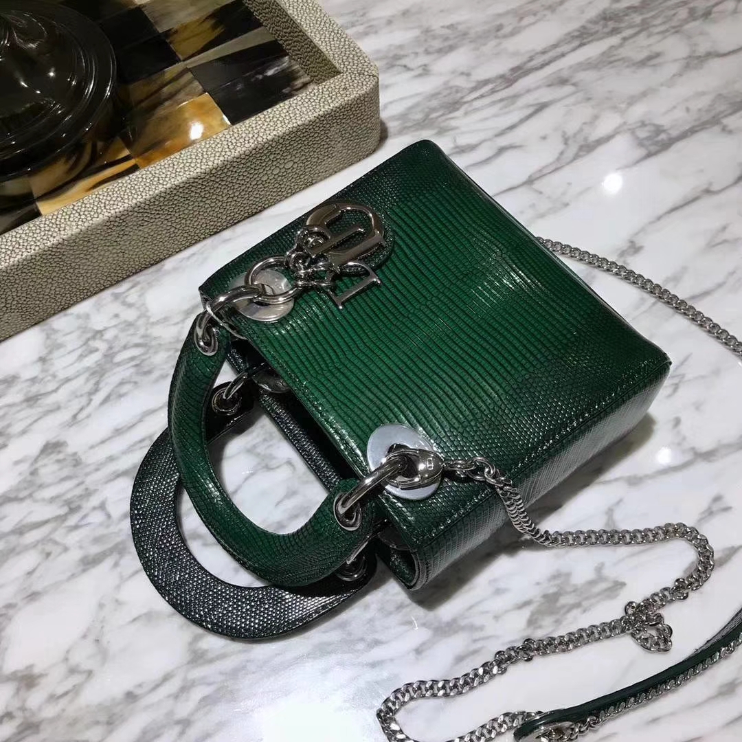 Dior 迪奥 戴妃包 Lady Dior 今年的潮流色 墨绿色 招财色
