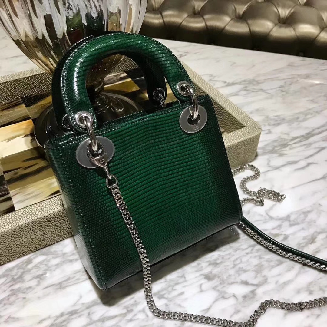 Dior 迪奥 戴妃包 Lady Dior 今年的潮流色 墨绿色 招财色