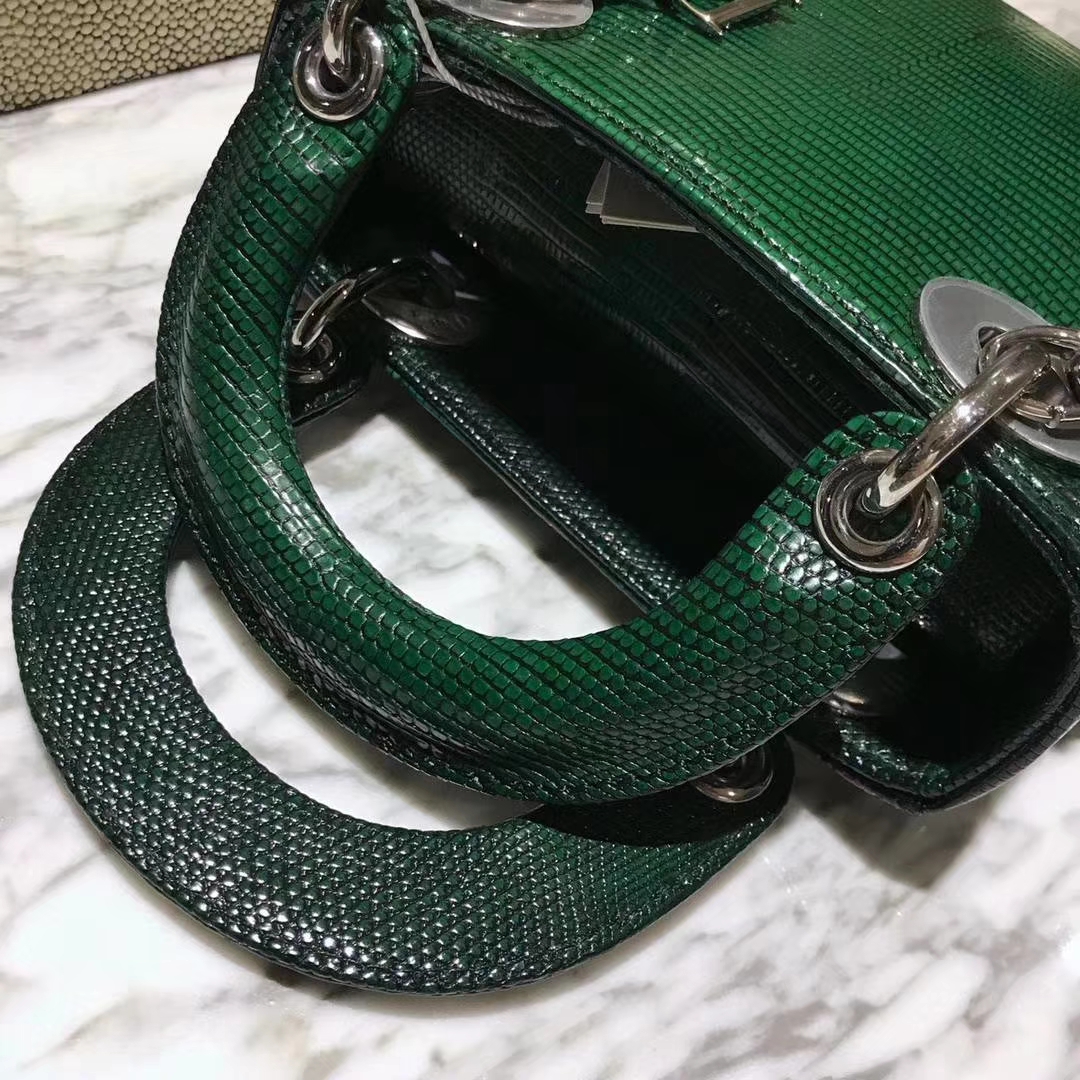 Dior 迪奥 戴妃包 Lady Dior 今年的潮流色 墨绿色 招财色