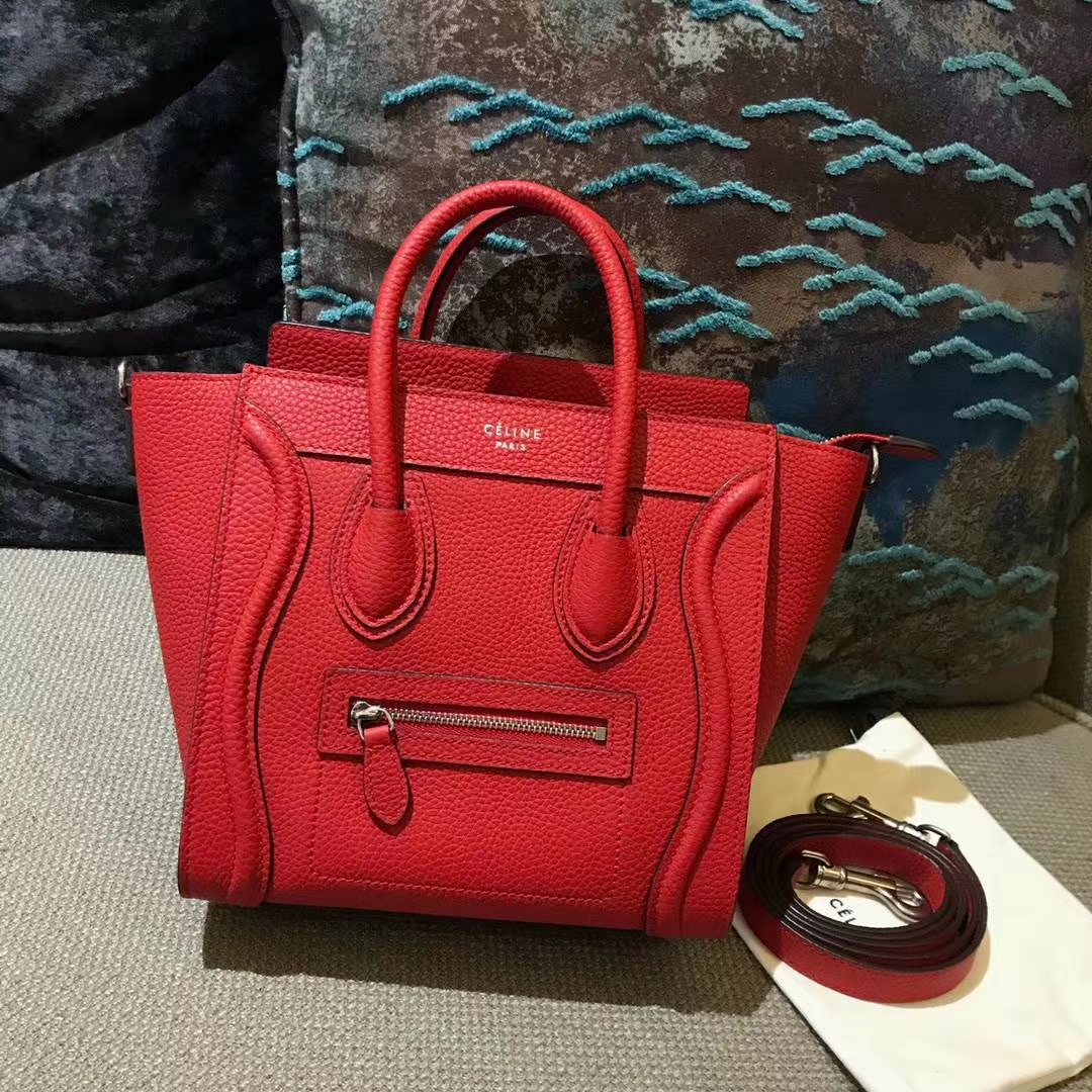 Celine思琳 20cm 原厂进口牛皮 笑脸包 专柜品质 厂家直销