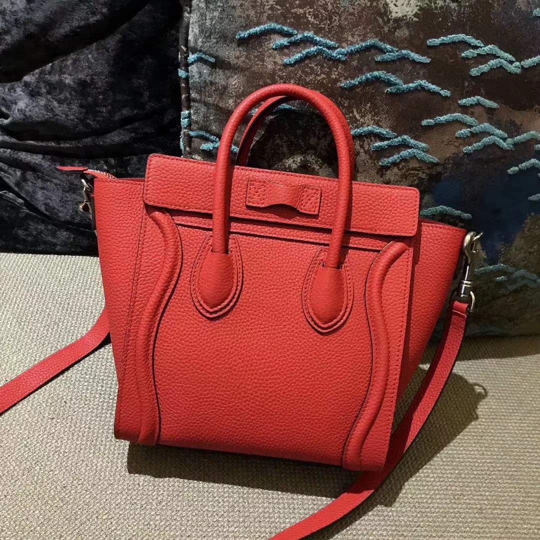 Celine思琳 20cm 原厂进口牛皮 笑脸包 专柜品质 厂家直销