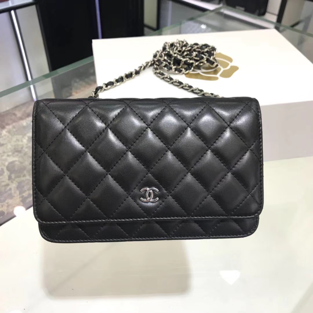 Chanel 香奈儿 WOC 19cm 原厂小羊皮 经典黑