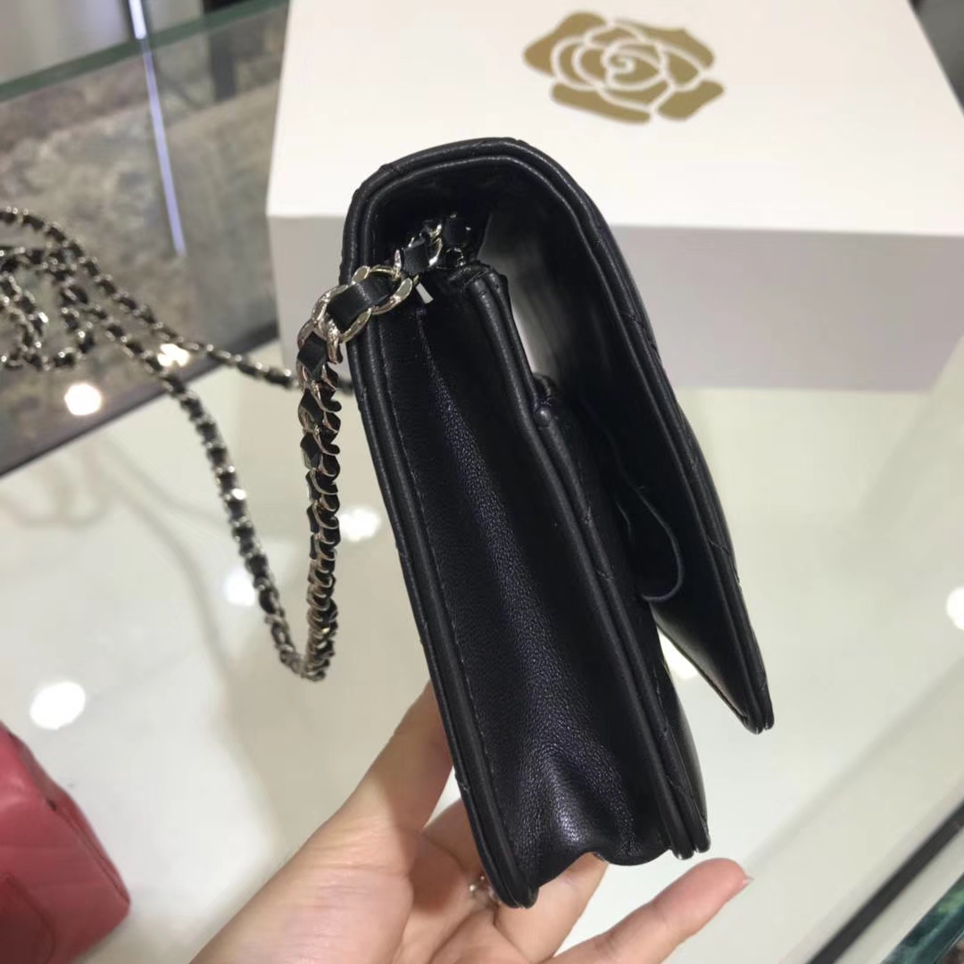 Chanel 香奈儿 WOC 19cm 原厂小羊皮 经典黑