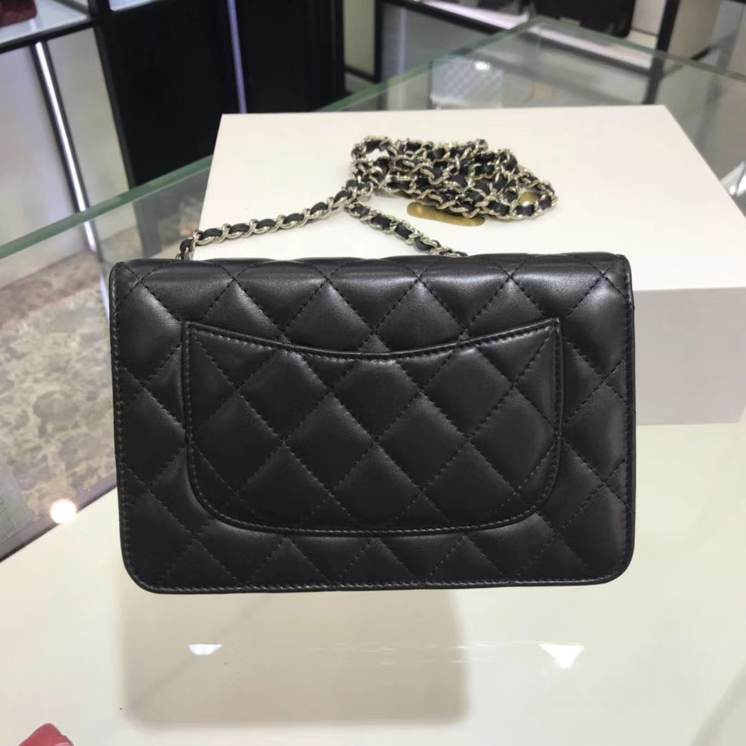 Chanel 香奈儿 WOC 19cm 原厂小羊皮 经典黑