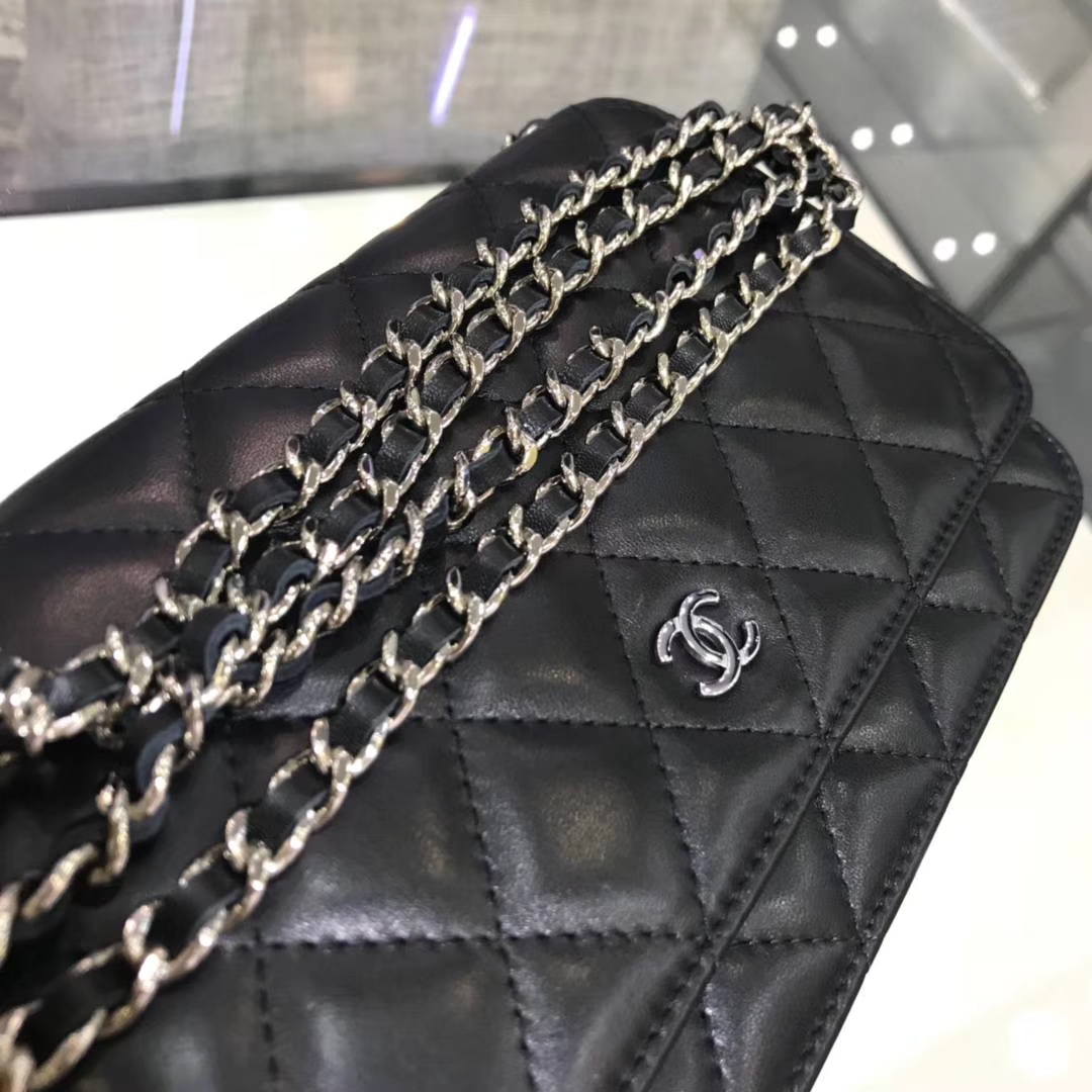 Chanel 香奈儿 WOC 19cm 原厂小羊皮 经典黑