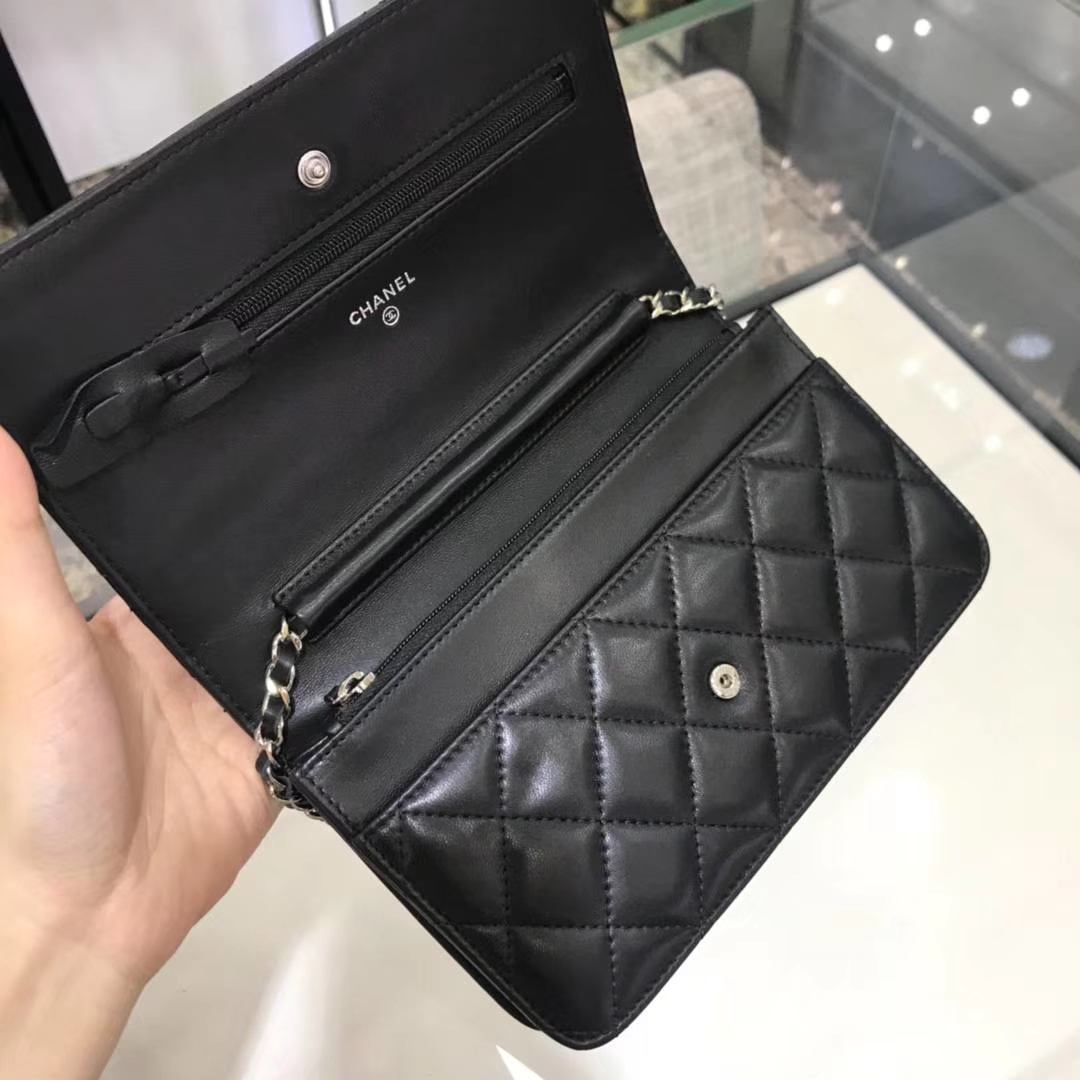Chanel 香奈儿 WOC 19cm 原厂小羊皮 经典黑