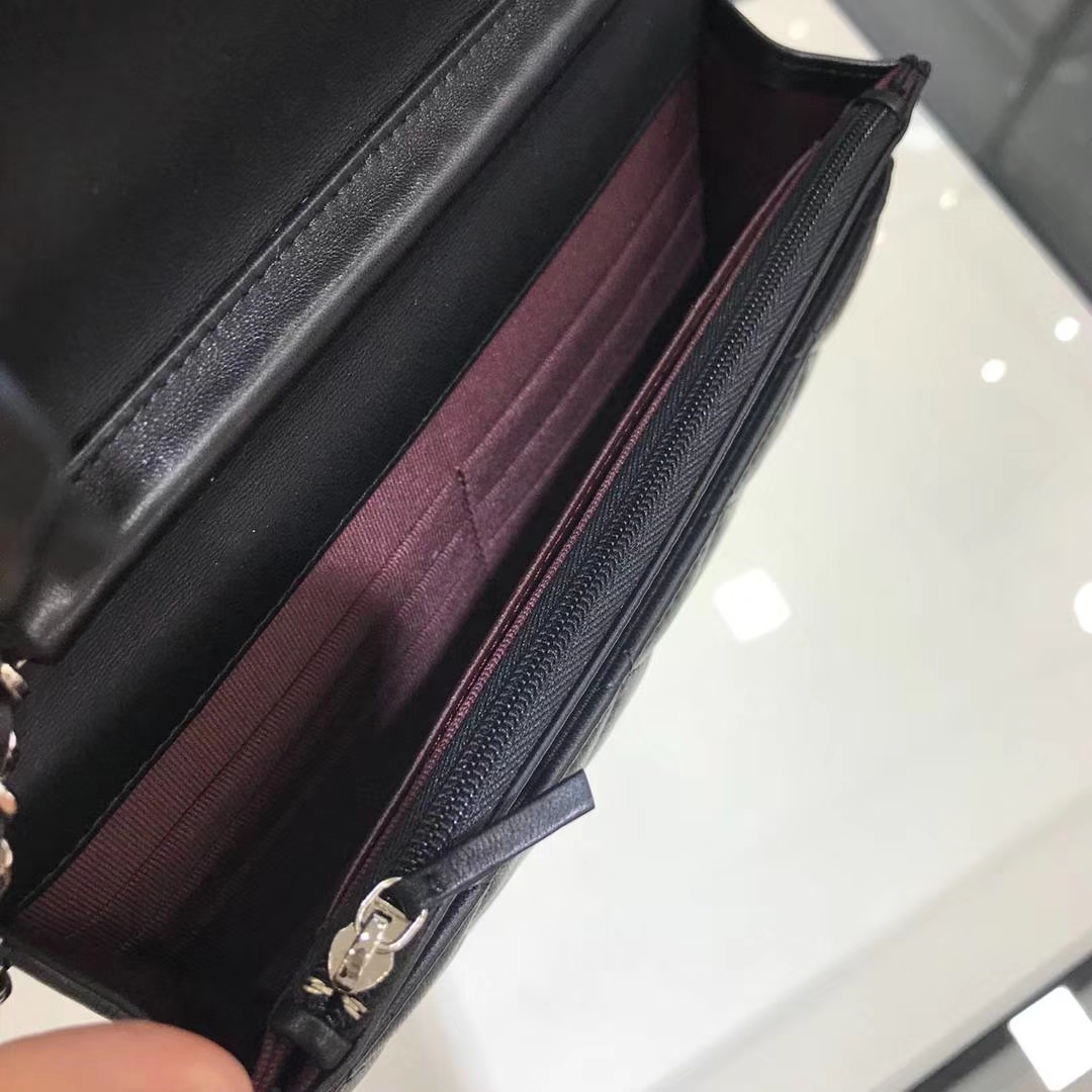 Chanel 香奈儿 WOC 19cm 原厂小羊皮 经典黑