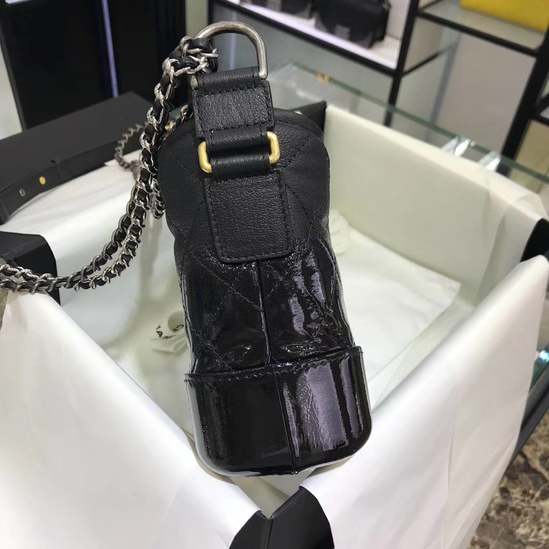 Chanel 香奈儿 Gabrielle 20cm 原厂山羊皮 经典黑