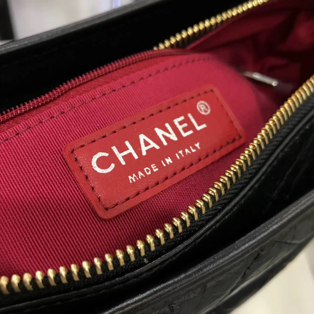 Chanel 香奈儿 Gabrielle 28cm 原厂树膏皮 经典黑色