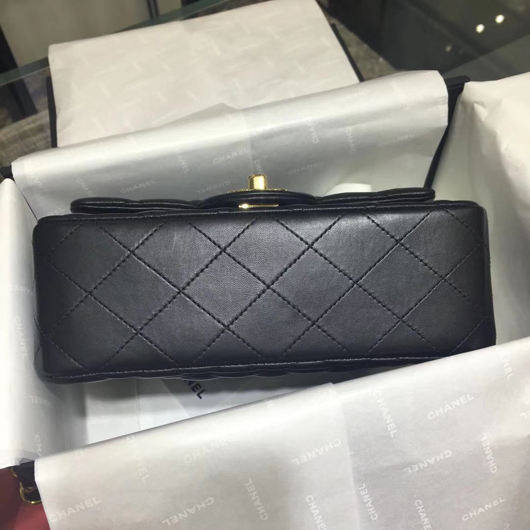 Chanel 香奈儿 Leboy 25cm 原厂皮 小鱼子酱 海军蓝 古银五金