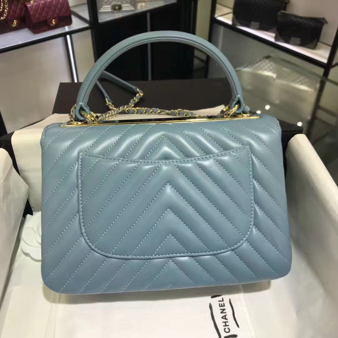 Trendy CC 大V 小羊皮 梦幻兰 25cm 香槟金（现货）