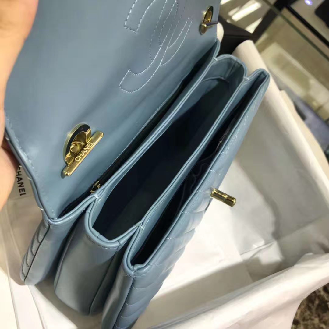 Trendy CC 大V 小羊皮 梦幻兰 25cm 香槟金（现货）