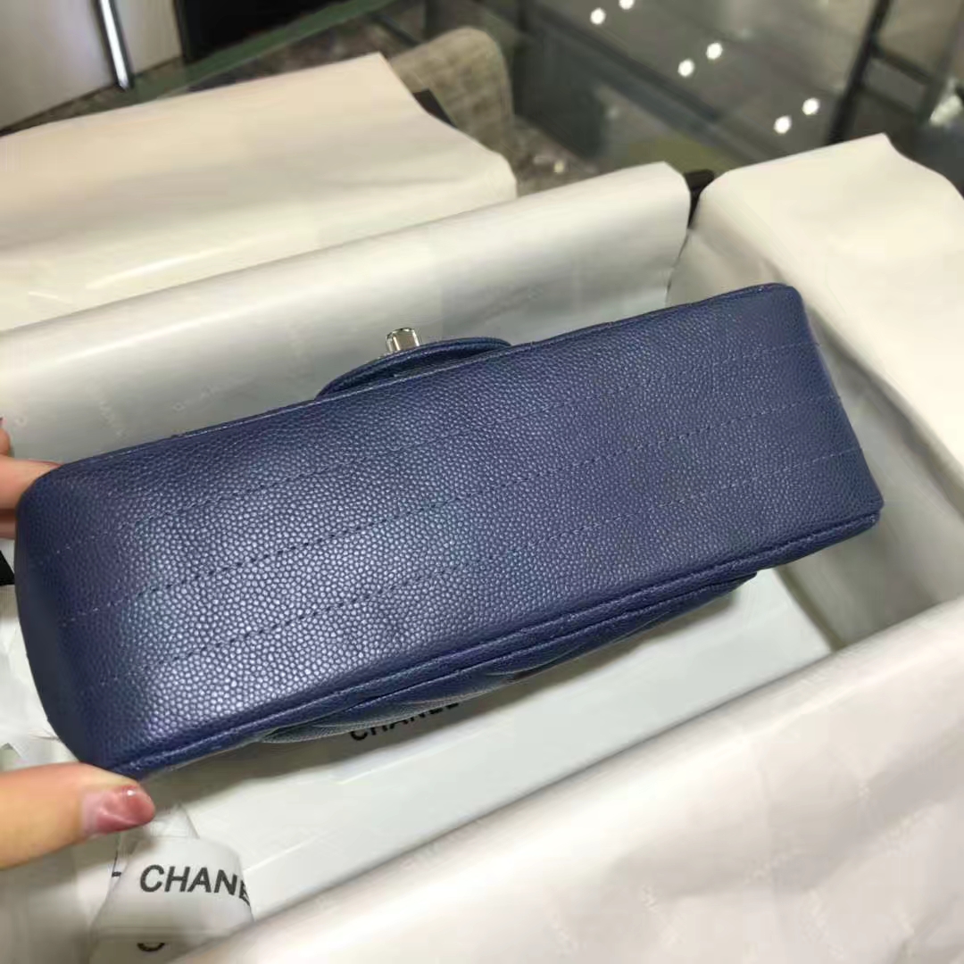 V字绣 经典系列 小鱼子酱 海蓝色 20cm 银扣