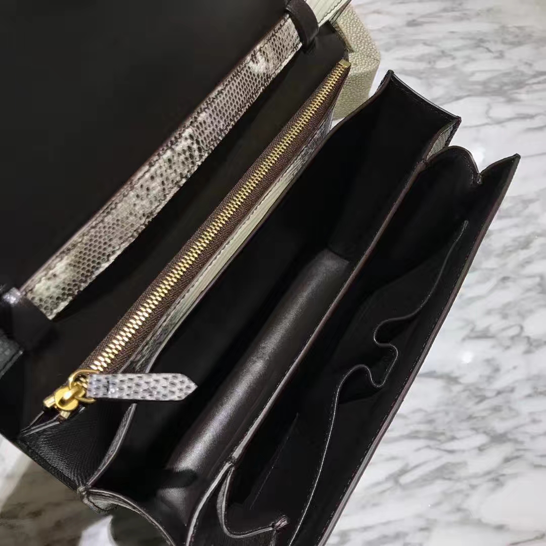 CÉLINE思琳 box 豆腐包  蜥蜴皮 原花色
