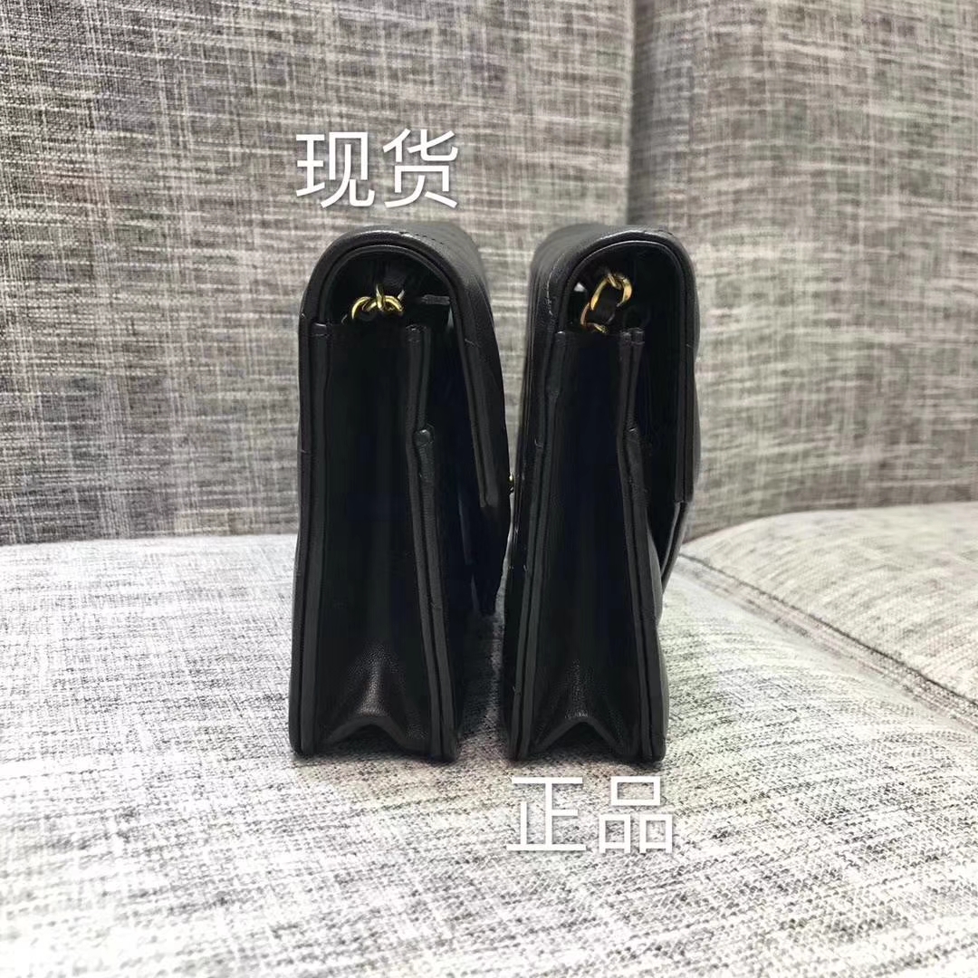 Chanel香奈儿最新款铆钉WOC黑色19cm 大货vs正品