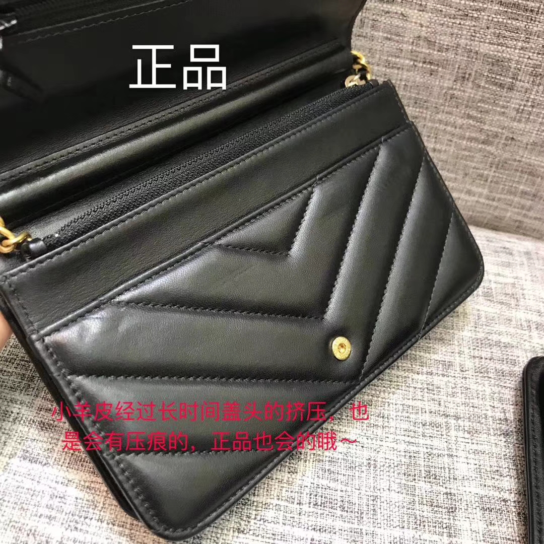 Chanel香奈儿最新款铆钉WOC黑色19cm 大货vs正品