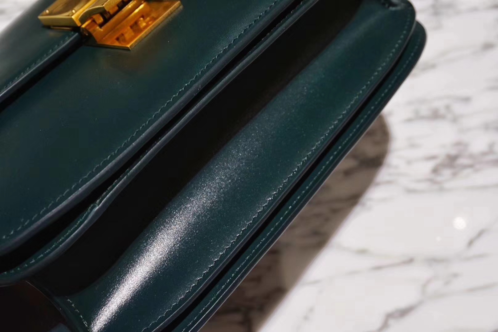 Celine 思琳 box 中号墨绿色 全新做法  新版本  新工艺