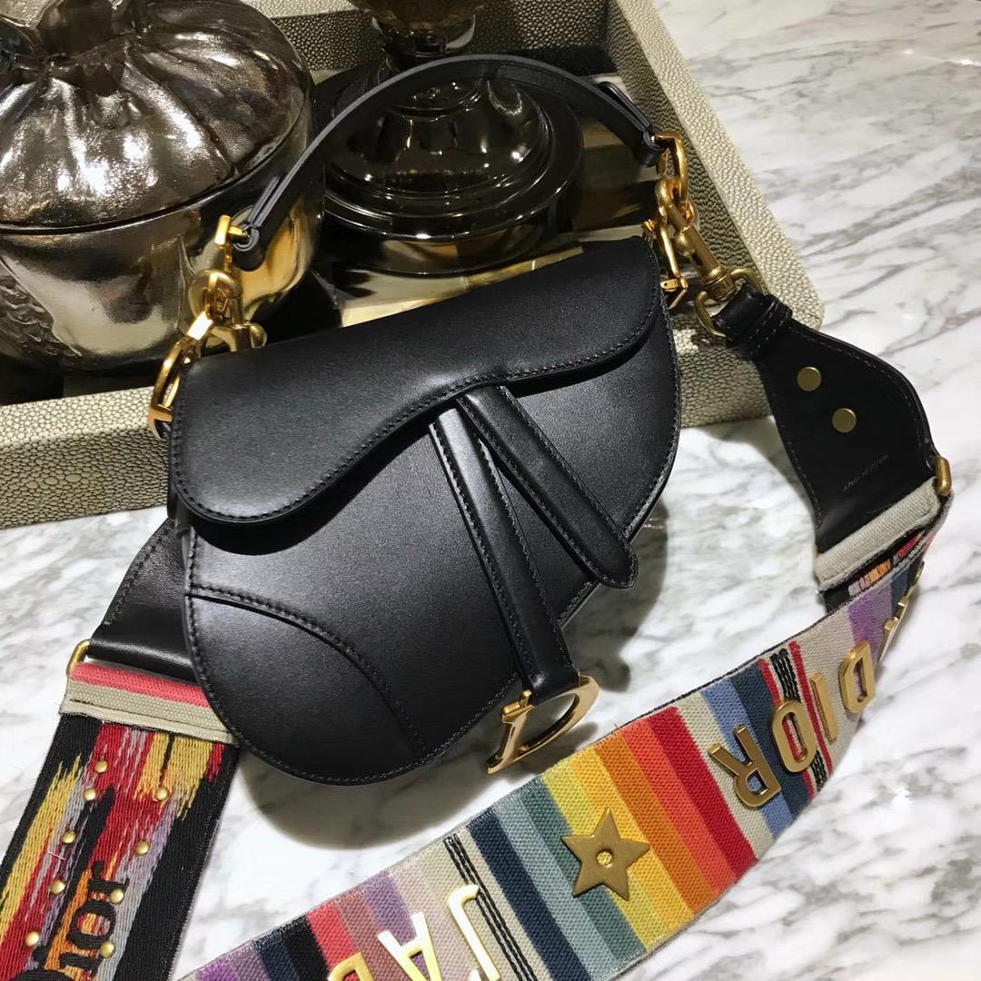 Dior 马鞍包 黑色 小号 原厂高端进口头层皮
