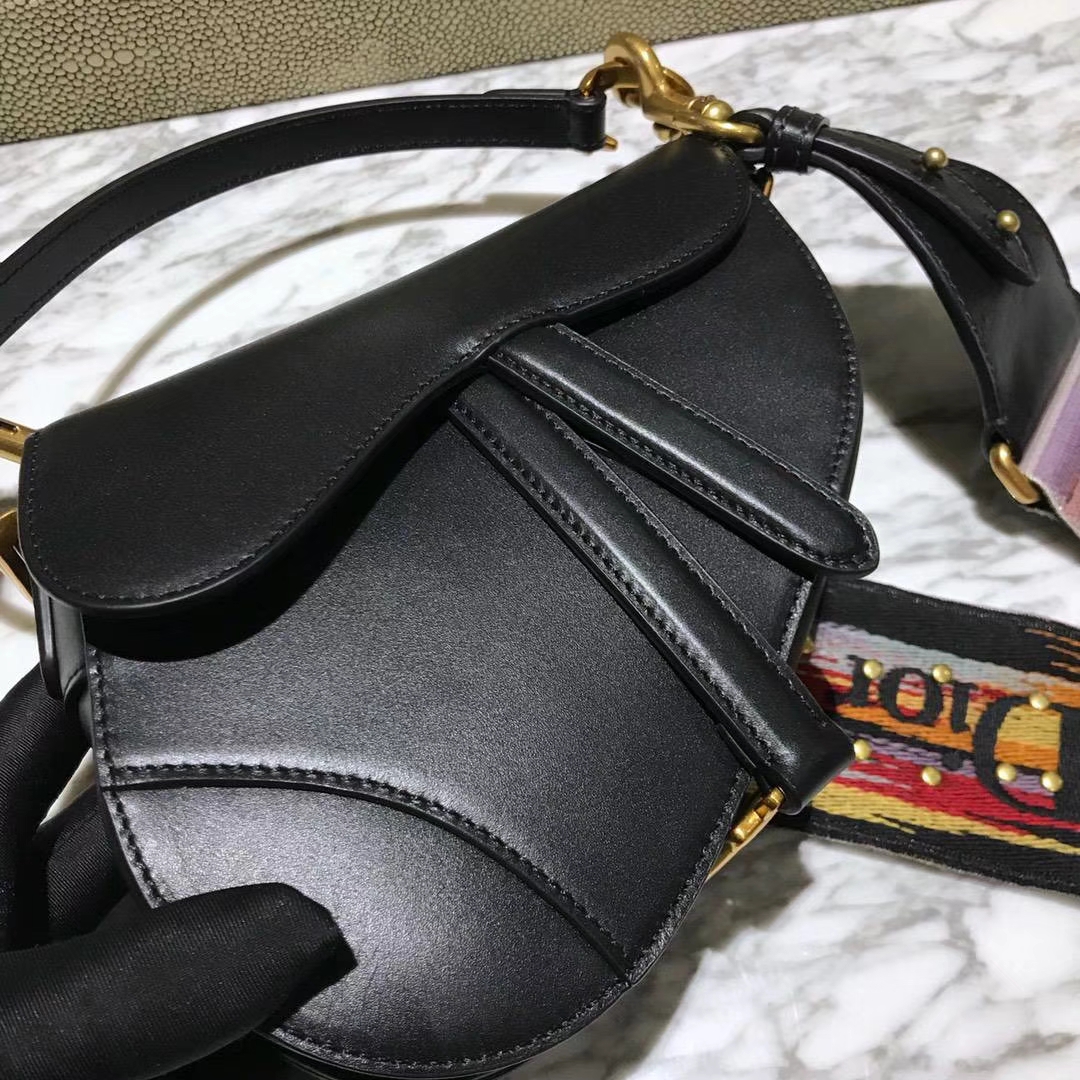 Dior 马鞍包 黑色 小号 原厂高端进口头层皮