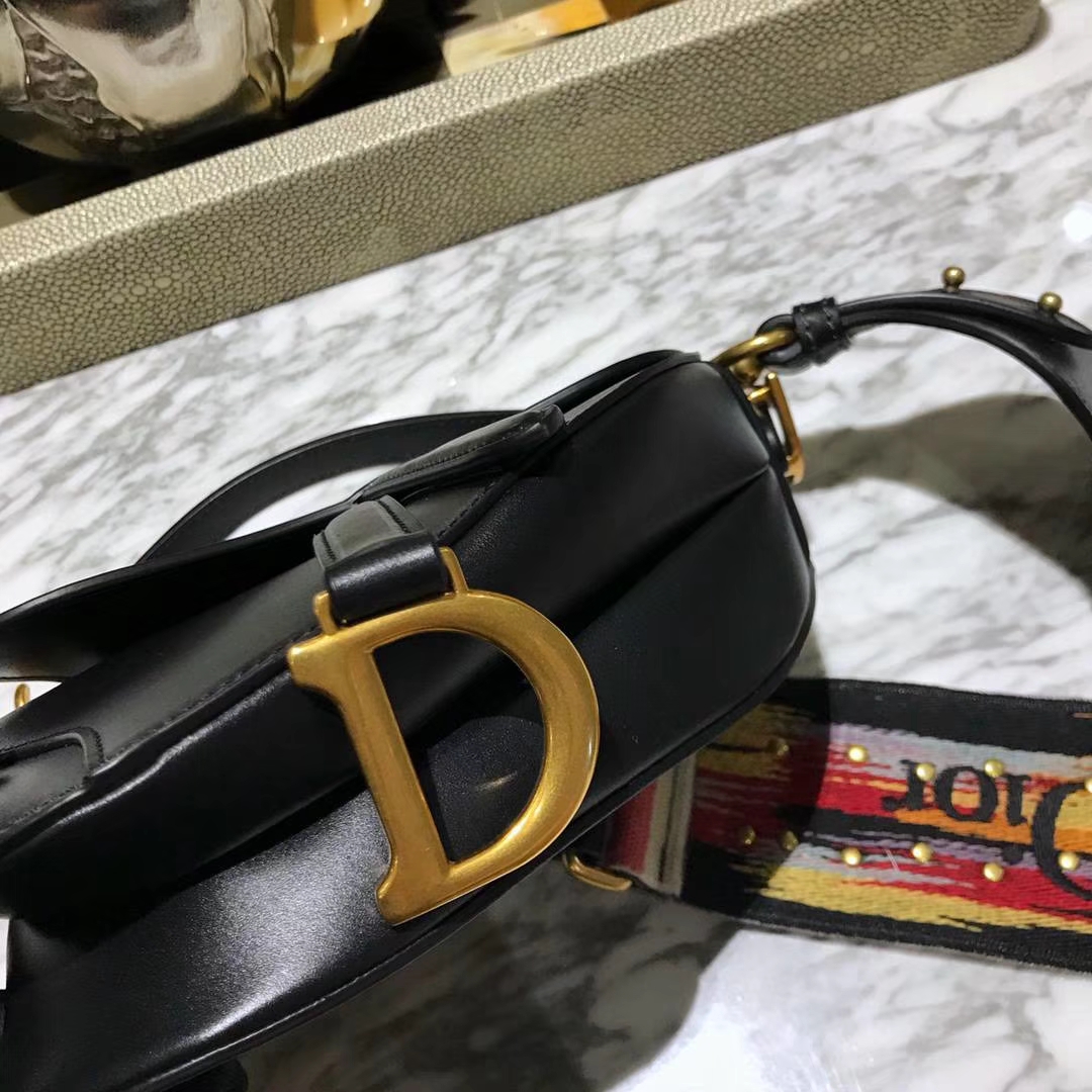 Dior 马鞍包 黑色 小号 原厂高端进口头层皮