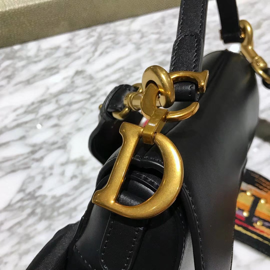 Dior 马鞍包 黑色 小号 原厂高端进口头层皮