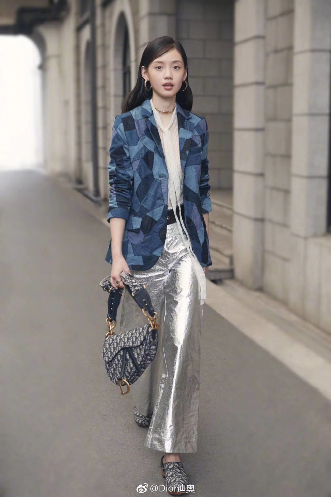 Dior 马鞍包 迪奥 布纹 小号 原装短肩带