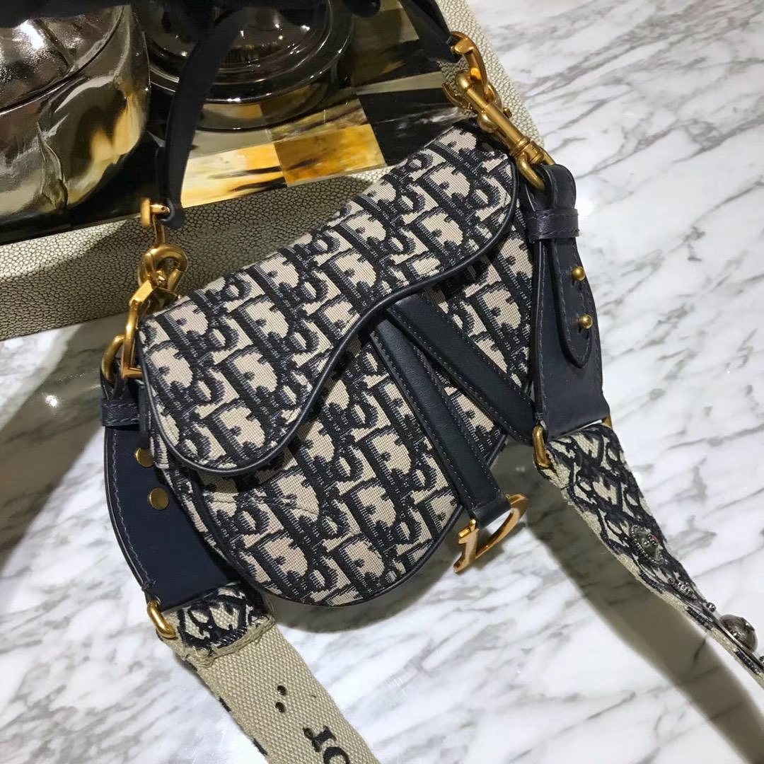 Dior 马鞍包 迪奥 布纹 小号 原装短肩带