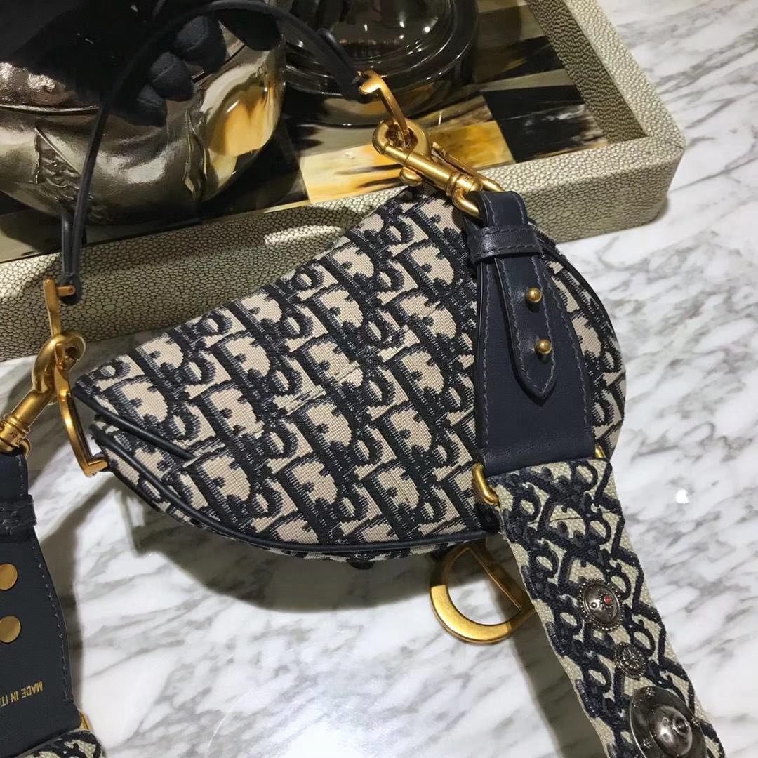 Dior 马鞍包 迪奥 布纹 小号 原装短肩带
