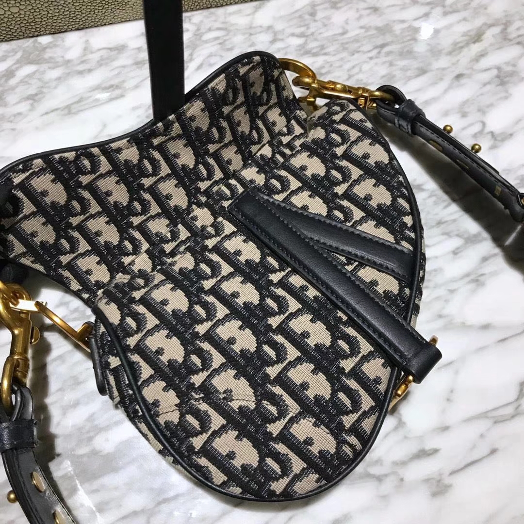 Dior 马鞍包 迪奥 布纹 小号 原装短肩带