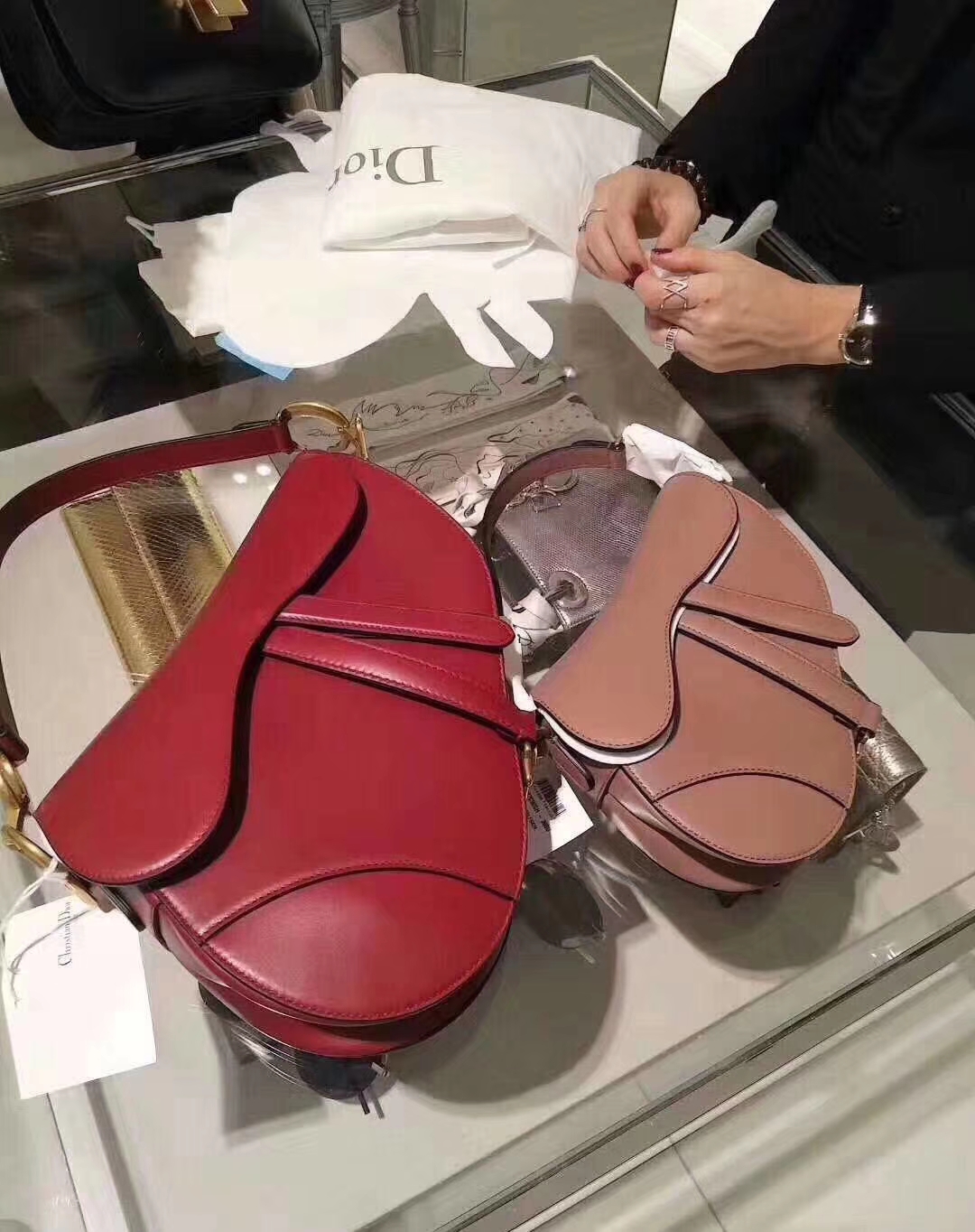 Dior 马鞍包 完美出品 市场最高版本 龙虾粉