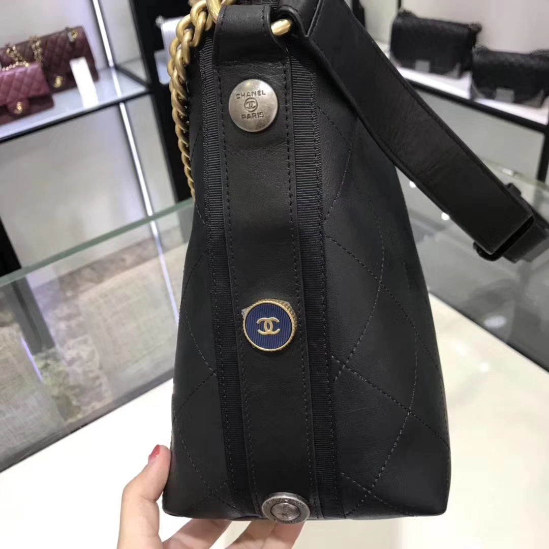 香奈儿 Chanel 嬉皮包 18秋冬 意大利定制级进口小牛皮 专柜同步 古金五金 顶级原单