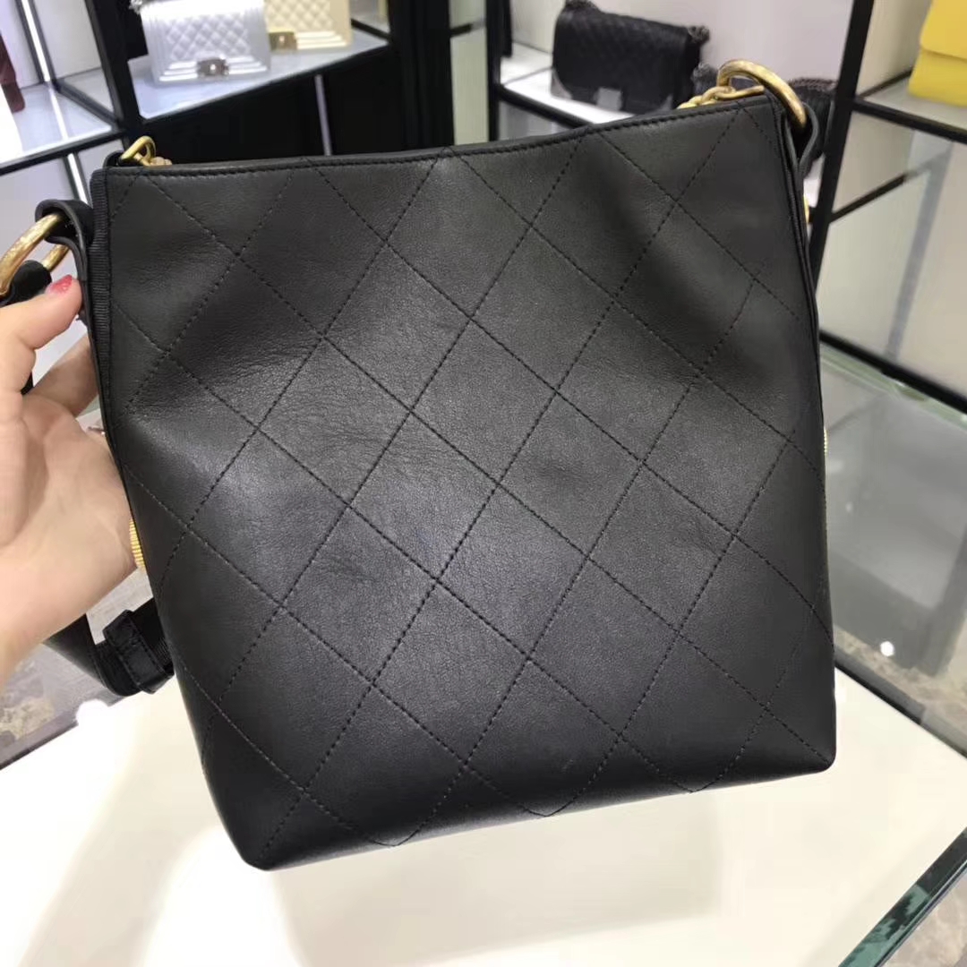 香奈儿 Chanel 嬉皮包 18秋冬 意大利定制级进口小牛皮 专柜同步 古金五金 顶级原单