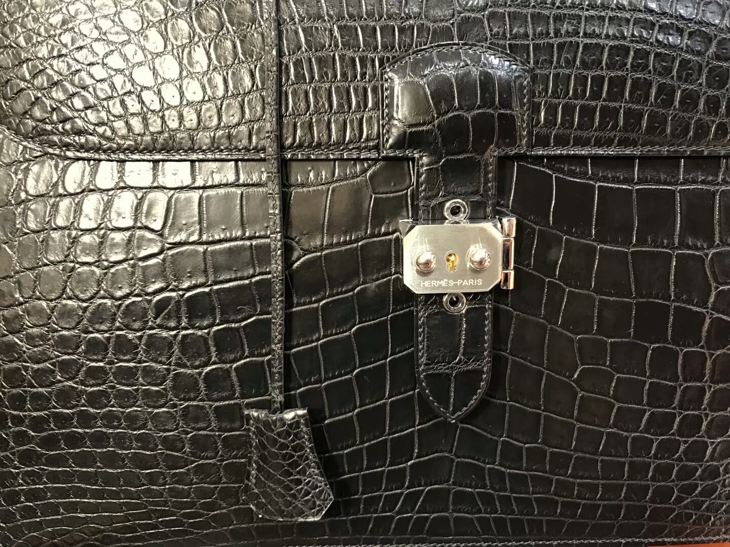 HERMES 爱马仕 男士公文包 亚光 黑色 现货系列 配全套专柜原版包装