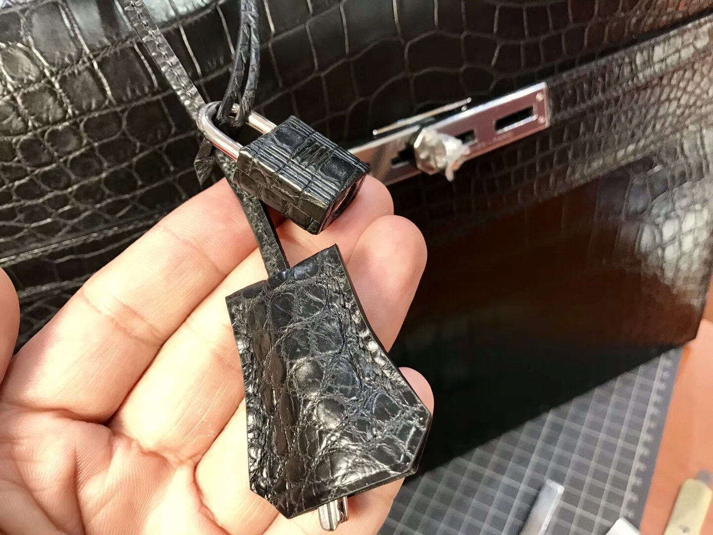 HERMES 爱马仕 男士公文包 亚光 黑色 现货系列 配全套专柜原版包装