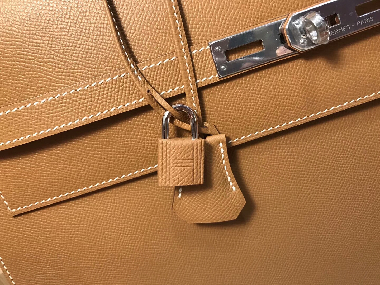 HERMES 爱马仕 男士公文包 CK37 金棕色 Gold 现货系列 配全套专柜原版包装