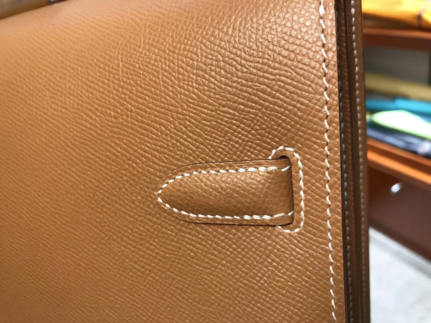 HERMES 爱马仕 男士公文包 CK37 金棕色 Gold 现货系列 配全套专柜原版包装