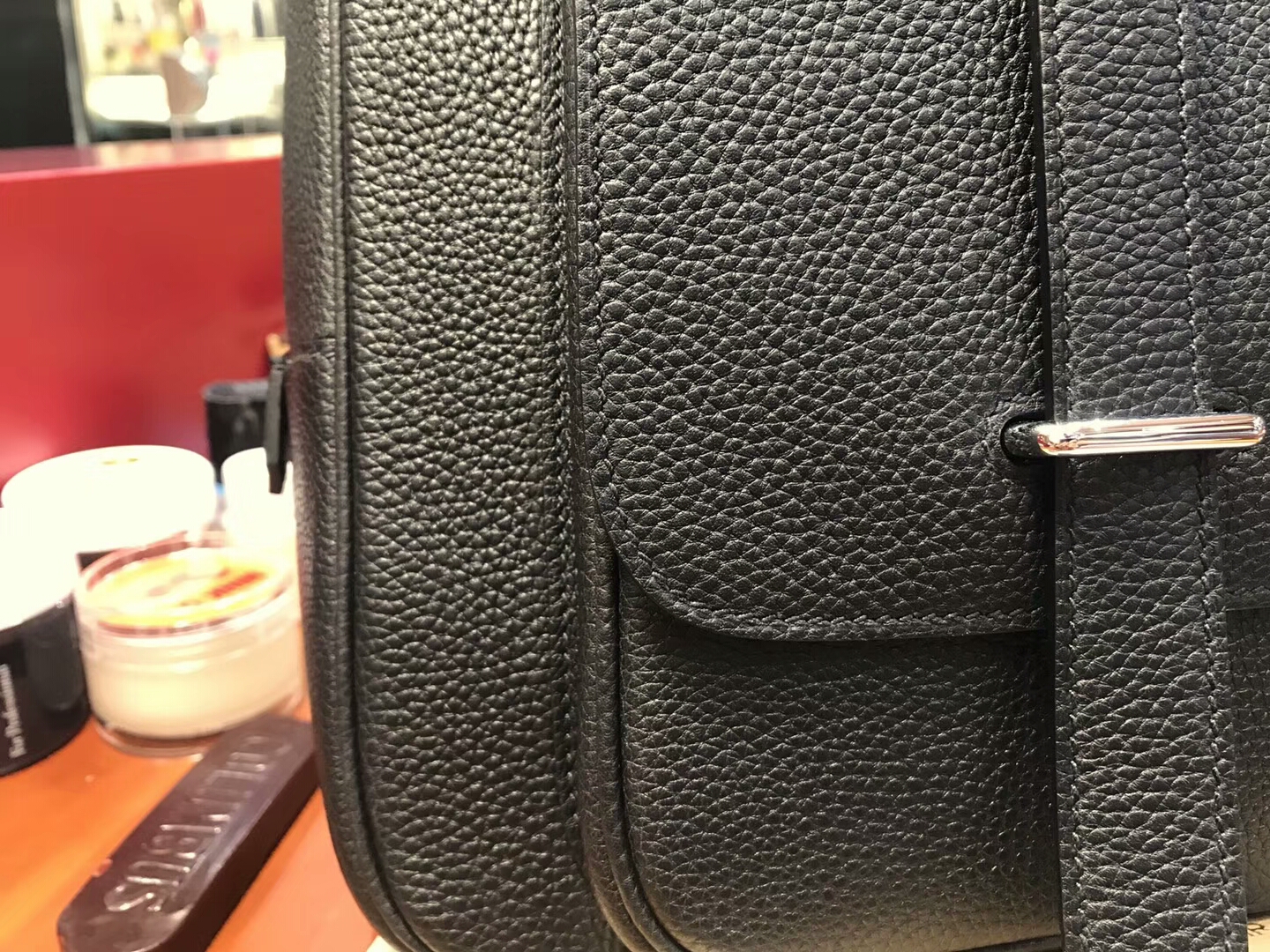 HERMES 爱马仕 男士邮差公文包 BLACK 黑色 现货系列 配全套专柜原版包装