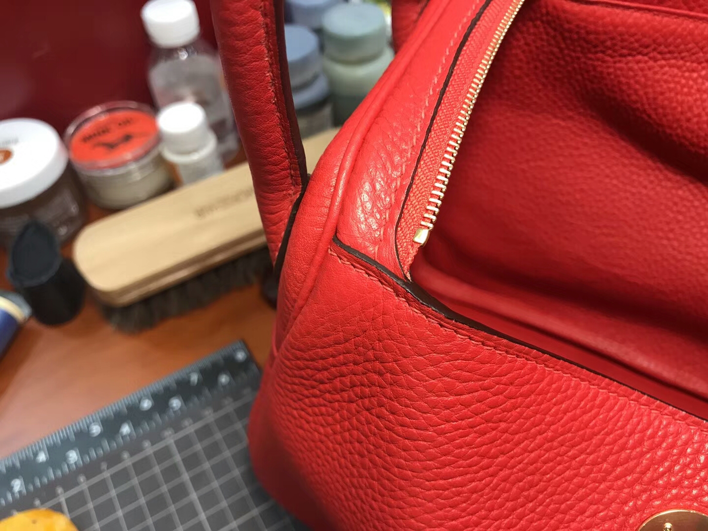 爱马仕 HERMES Lindy 26/30cm s5 番茄红 rouge tomate 配全套专柜原版包装