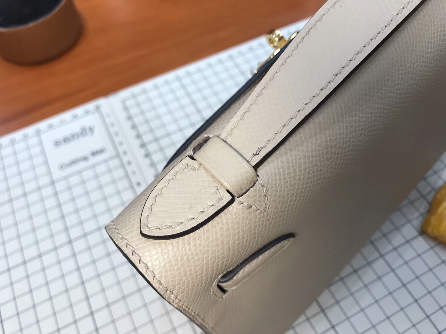 迷你凯莉 MiniKelly HERMES 爱马仕 S2 风衣灰 Trench 配全套专柜原版包装