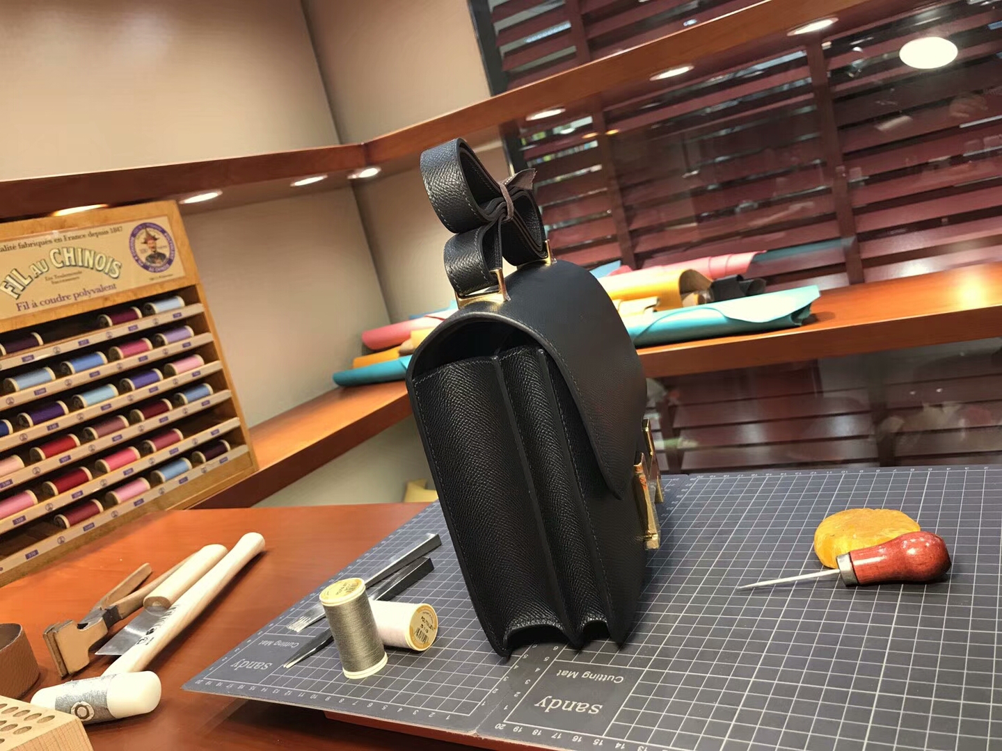 HERMES 爱马仕 空姐包 Constance  BLACK 黑色 配全套专柜原版包装