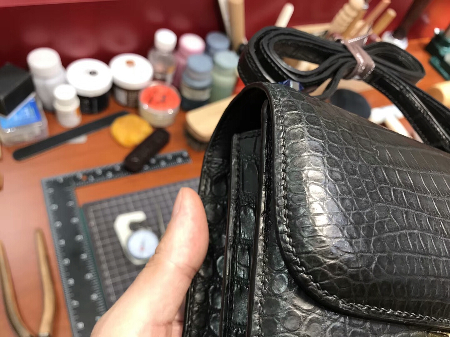 HERMES 爱马仕 空姐包 Constance Kelly  28CM BLACK 黑色 配全套专柜原版包装