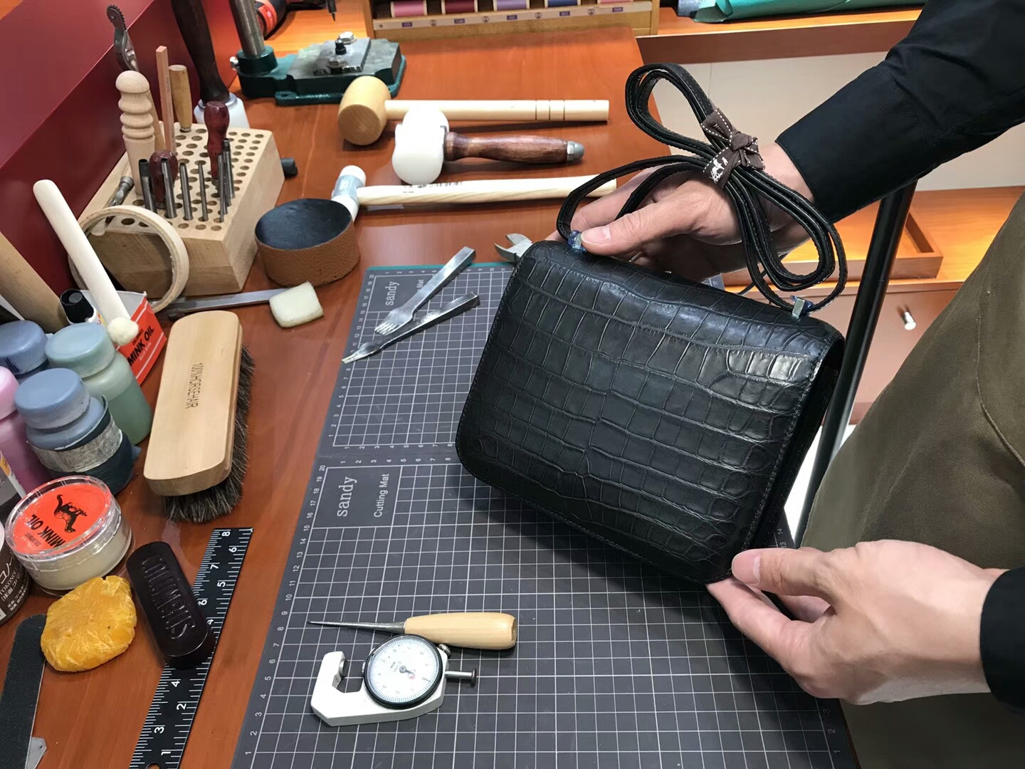 HERMES 爱马仕 空姐包 Constance Kelly  28CM BLACK 黑色 配全套专柜原版包装