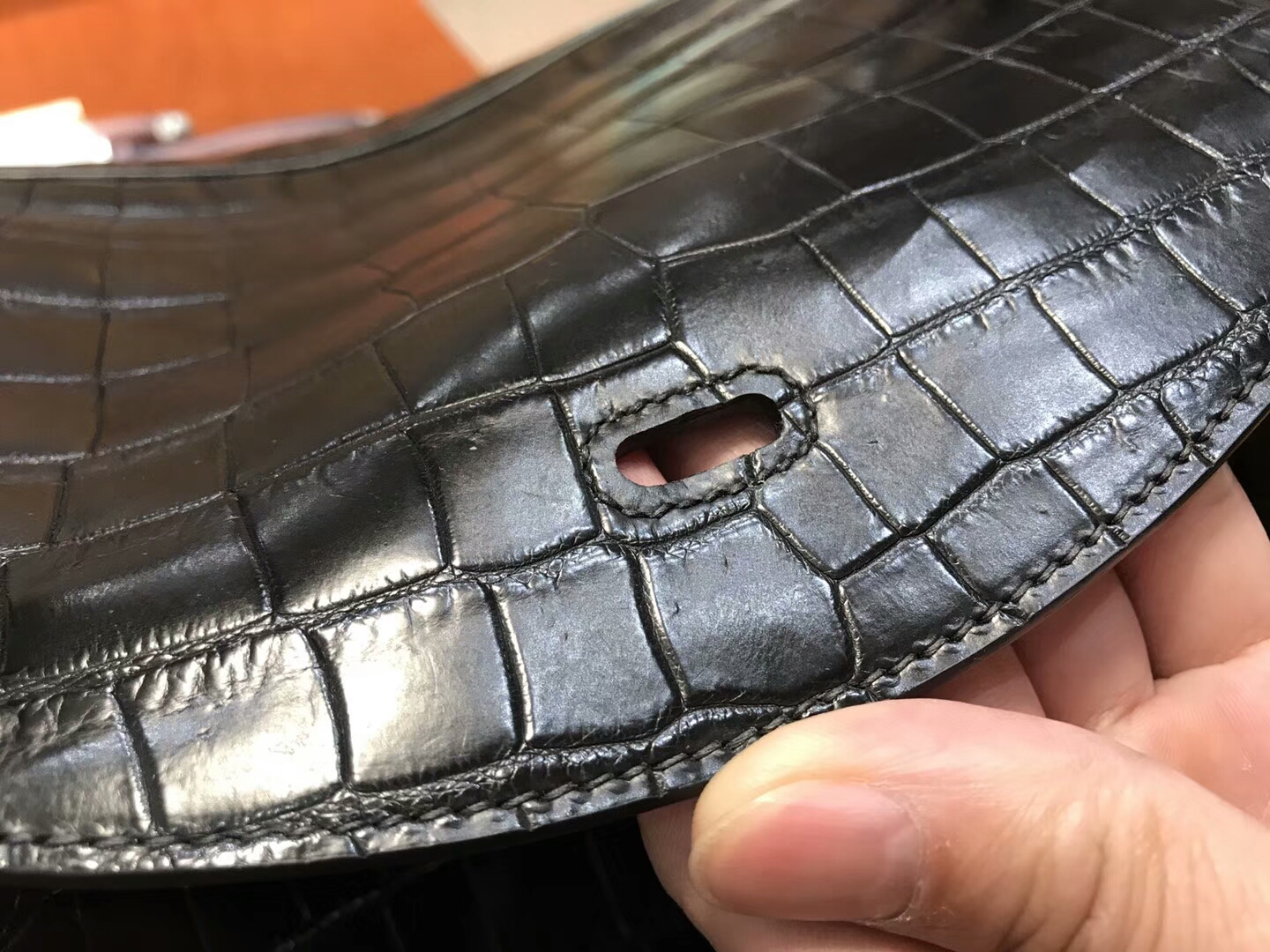 爱马仕 HERMES Lindy 26/30cm 哑光鳄鱼皮 BLACK 黑色 银扣 配全套专柜原版包装