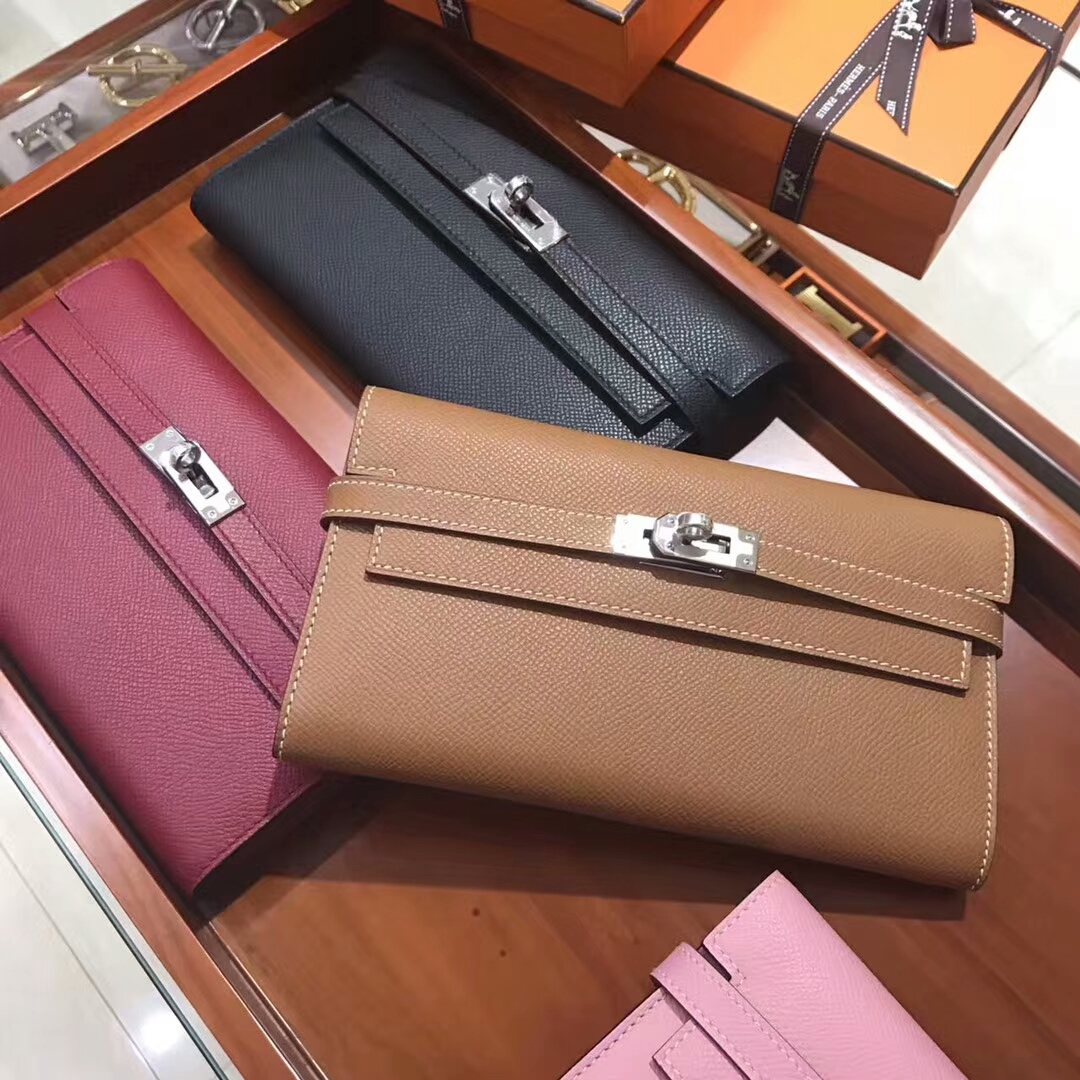 HERMES 爱马仕 Kelly Wallet 凯莉长款钱包 BROWN 啡色