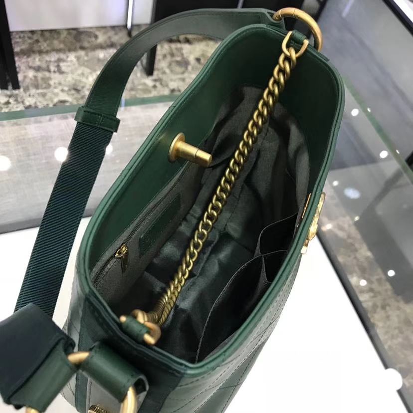 香奈儿 Chanel 嬉皮包 18秋冬小牛皮 古金金属扣 专柜同步 意大利定制级进口小牛皮 绿色