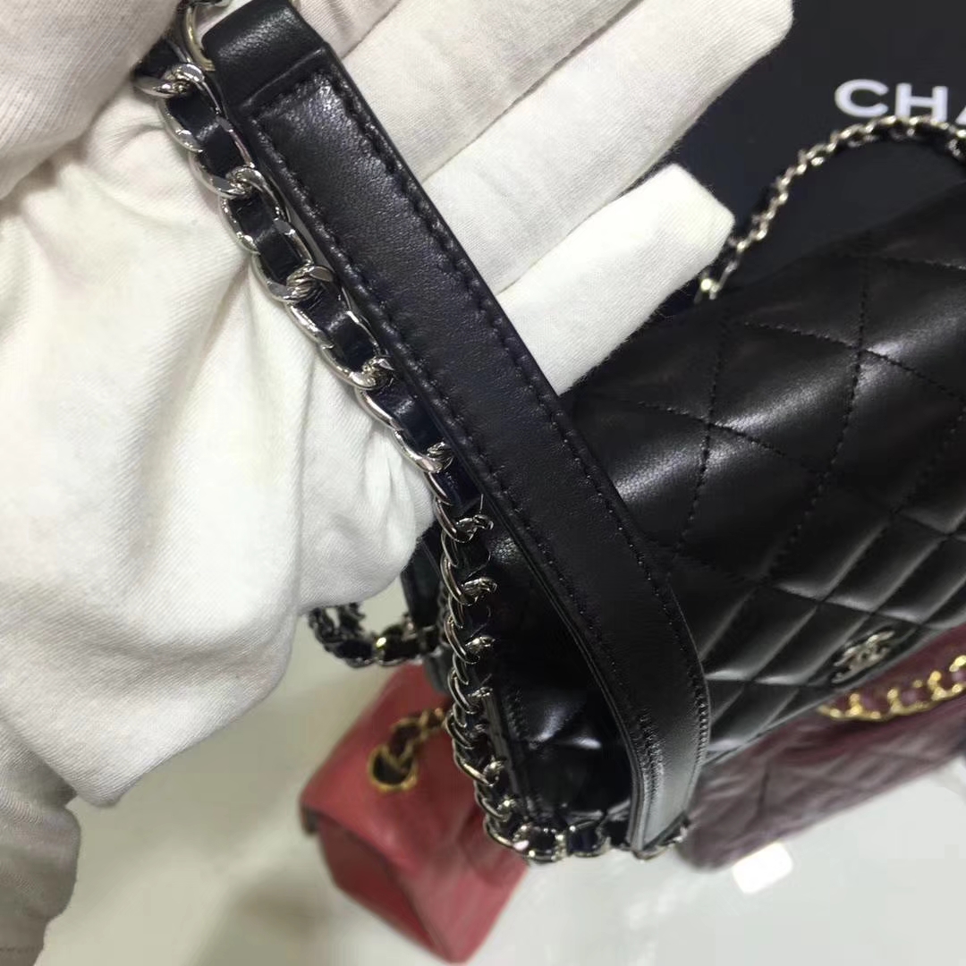 Chanel 香奈儿 WOC mini  进口小羊皮 黑色银扣 有少量现货